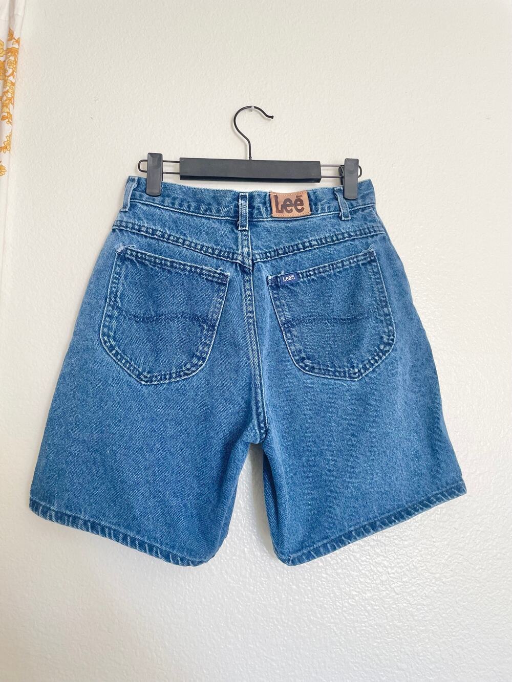 Vintage 80s Lee USA Union Made High Waist Denim Shorts 9 M
